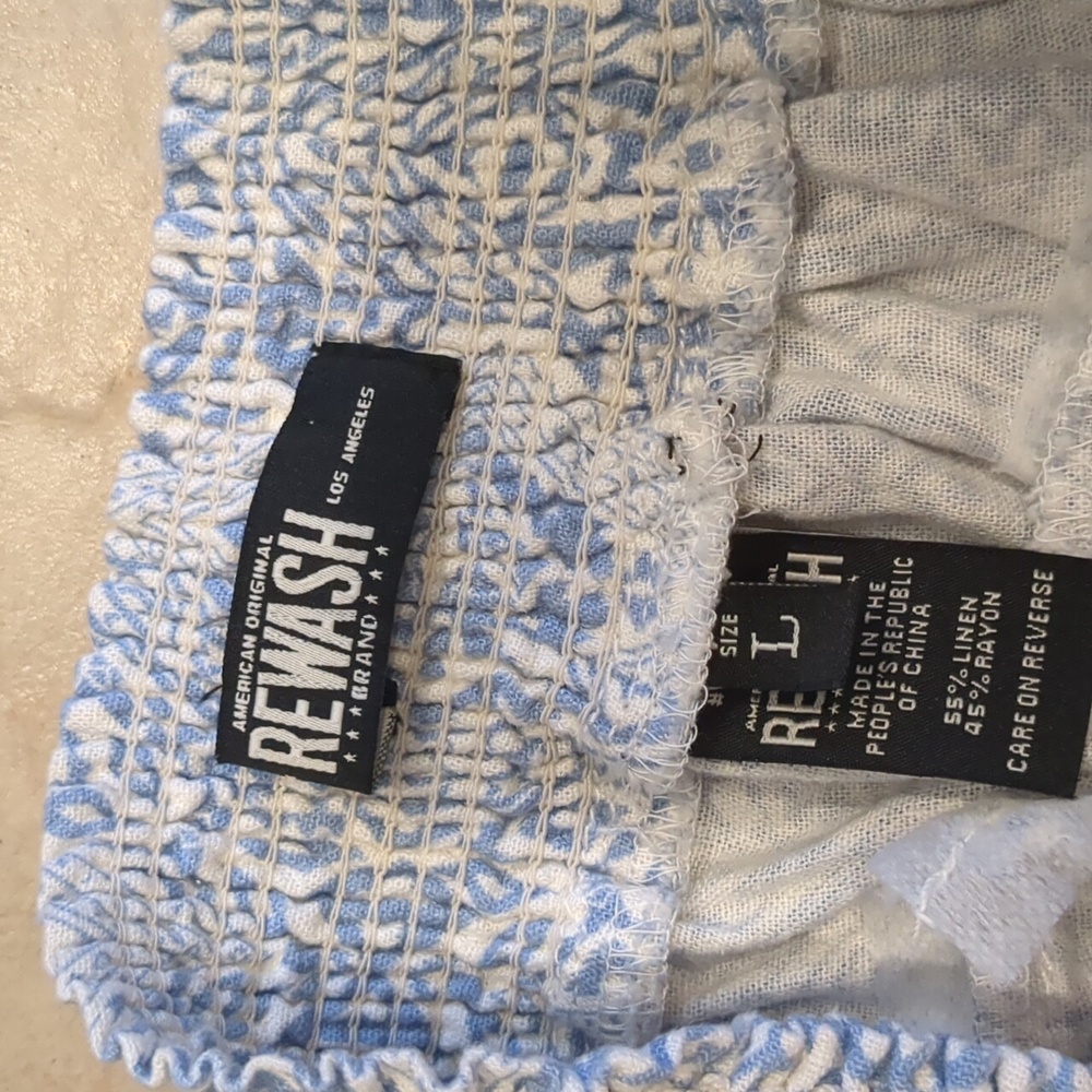 Rewash Wide Leg Elastic Waist Pants Size Large - Picture 5 of 5
